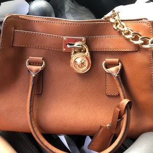 Brown Michael Kors Hamilton Bag